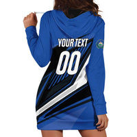Custom El Salvador Rugby Hoodie Dress Los Torogoces Go Champions