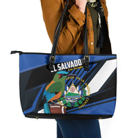 El Salvador Rugby Leather Tote Bag Los Torogoces Go Champions