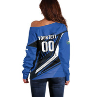 Custom El Salvador Rugby Off Shoulder Sweater Los Torogoces Go Champions