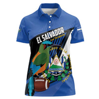 Custom El Salvador Rugby Women Polo Shirt Los Torogoces Go Champions