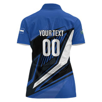 Custom El Salvador Rugby Women Polo Shirt Los Torogoces Go Champions