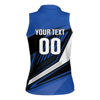 Custom El Salvador Rugby Women Sleeveless Polo Shirt Los Torogoces Go Champions