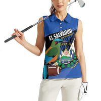 Custom El Salvador Rugby Women Sleeveless Polo Shirt Los Torogoces Go Champions