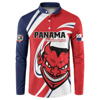 Custom Panama Rugby Button Sweatshirt Diablos Rojos Go Champions