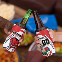 Custom Panama Rugby 4 in 1 Can Cooler Tumbler Diablos Rojos Go Champions