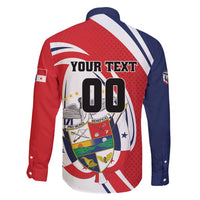 Custom Panama Rugby Family Matching Puletasi and Hawaiian Shirt Diablos Rojos Go Champions