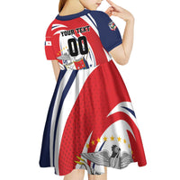 Custom Panama Rugby Kid Short Sleeve Dress Diablos Rojos Go Champions