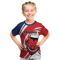 Custom Panama Rugby Kid T Shirt Diablos Rojos Go Champions