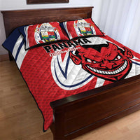 Panama Rugby Quilt Bed Set Diablos Rojos Go Champions