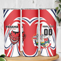 Custom Panama Rugby Skinny Tumbler Diablos Rojos Go Champions