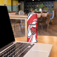 Custom Panama Rugby Skinny Tumbler Diablos Rojos Go Champions