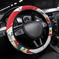Panama Rugby Steering Wheel Cover Diablos Rojos Go Champions