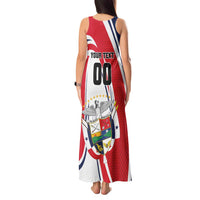 Custom Panama Rugby Tank Maxi Dress Diablos Rojos Go Champions