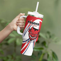 Custom Panama Rugby Tumbler With Handle Diablos Rojos Go Champions