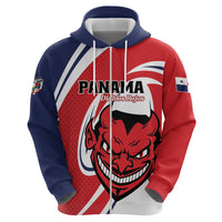 Custom Panama Rugby Zip Hoodie Diablos Rojos Go Champions