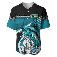 Personalised The Bahamas Baseball Jersey Bahamian Blue Marlin Special Version - Wonder Print Shop