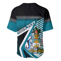 Personalised The Bahamas Baseball Jersey Bahamian Blue Marlin Special Version - Wonder Print Shop