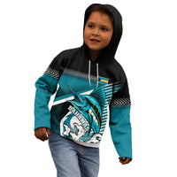Personalised The Bahamas Kid Hoodie Bahamian Blue Marlin Special Version - Wonder Print Shop