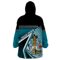 Personalised The Bahamas Wearable Blanket Hoodie Bahamian Blue Marlin Special Version - Wonder Print Shop