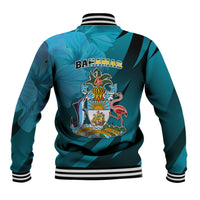 10 July The Bahamas Independence Day Baseball Jacket Bahamian Blue Marlin With Hibiscus - Wonder Print Shop