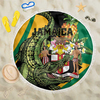 Jamaica Crocodile Beach Blanket Pineapple Tropical Style - Wonder Print Shop
