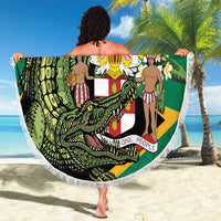 Jamaica Crocodile Beach Blanket Pineapple Tropical Style - Wonder Print Shop