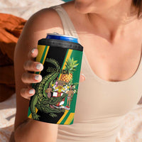 Personalized Jamaica Crocodile 4 in 1 Can Cooler Tumbler Pineapple Tropical Style - Wonder Print Shop