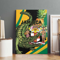 Jamaica Crocodile Canvas Wall Art Pineapple Tropical Style - Wonder Print Shop
