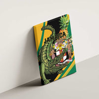 Jamaica Crocodile Canvas Wall Art Pineapple Tropical Style - Wonder Print Shop
