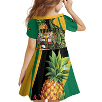 Personalized Jamaica Crocodile Family Matching Off Shoulder Maxi Dress and Hawaiian Shirt Pineapple Tropical Style - Wonder Print Shop