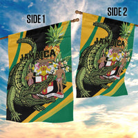 Jamaica Crocodile Garden Flag Pineapple Tropical Style - Wonder Print Shop