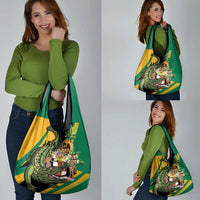 Jamaica Crocodile Grocery Bag Pineapple Tropical Style - Wonder Print Shop