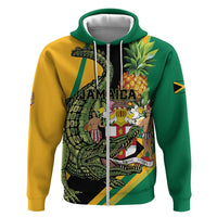 Personalized Jamaica Crocodile Hoodie Pineapple Tropical Style - Wonder Print Shop
