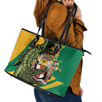 Jamaica Crocodile Leather Tote Bag Pineapple Tropical Style - Wonder Print Shop