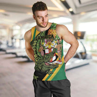 Personalized Jamaica Crocodile Men Tank Top Pineapple Tropical Style - Wonder Print Shop