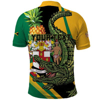 Personalized Jamaica Crocodile Polo Shirt Pineapple Tropical Style - Wonder Print Shop