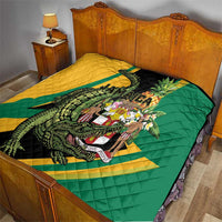 Jamaica Crocodile Quilt Pineapple Tropical Style - Wonder Print Shop