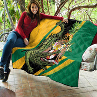 Jamaica Crocodile Quilt Pineapple Tropical Style - Wonder Print Shop