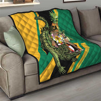 Jamaica Crocodile Quilt Pineapple Tropical Style - Wonder Print Shop