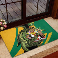 Jamaica Crocodile Rubber Doormat Pineapple Tropical Style - Wonder Print Shop