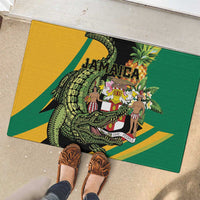 Jamaica Crocodile Rubber Doormat Pineapple Tropical Style - Wonder Print Shop