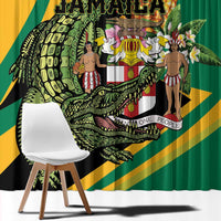 Jamaica Crocodile Window Curtain Pineapple Tropical Style - Wonder Print Shop