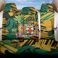 Jamaica Red-billed Streamertail Back Car Seat Cover Pineapple Tropical Style - Wonder Print Shop