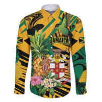 Personalized Jamaica Red-billed Streamertail Family Matching Short Sleeve Bodycon Dress and Hawaiian Shirt Pineapple Tropical Style - Wonder Print Shop