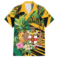 Personalized Jamaica Red-billed Streamertail Family Matching Summer Maxi Dress and Hawaiian Shirt Pineapple Tropical Style - Wonder Print Shop