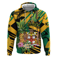 Personalized Jamaica Red-billed Streamertail Hoodie Pineapple Tropical Style - Wonder Print Shop