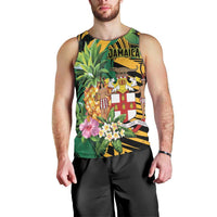 Personalized Jamaica Red-billed Streamertail Men Tank Top Pineapple Tropical Style - Wonder Print Shop