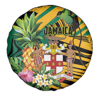 Jamaica Red-billed Streamertail Spare Tire Cover Pineapple Tropical Style - Wonder Print Shop