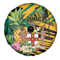 Jamaica Red-billed Streamertail Spare Tire Cover Pineapple Tropical Style - Wonder Print Shop