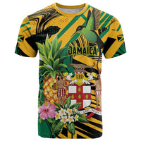 Personalized Jamaica Red-billed Streamertail T Shirt Pineapple Tropical Style - Wonder Print Shop